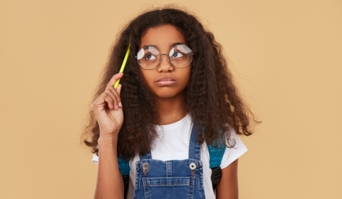 child thinking