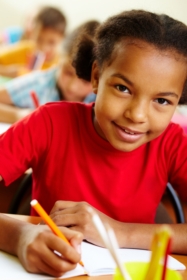child in class